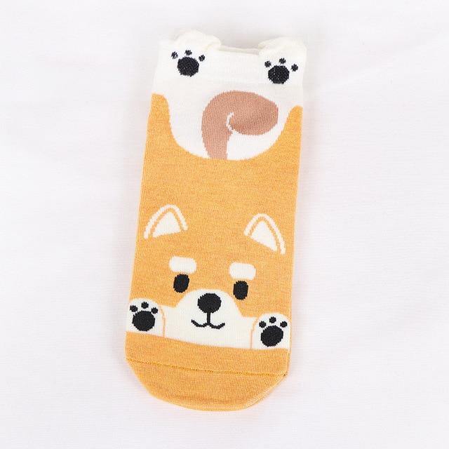 Adorable Animal Design Ankle Socks - Hot Like Kimchi