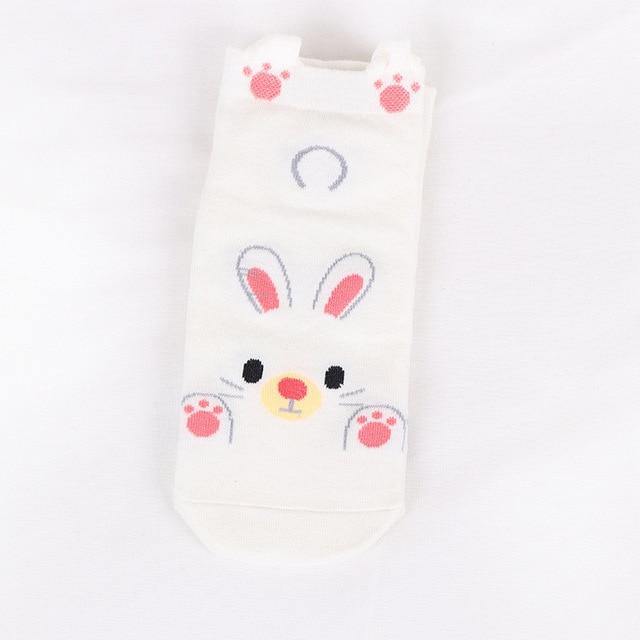 Adorable Animal Design Ankle Socks - Hot Like Kimchi