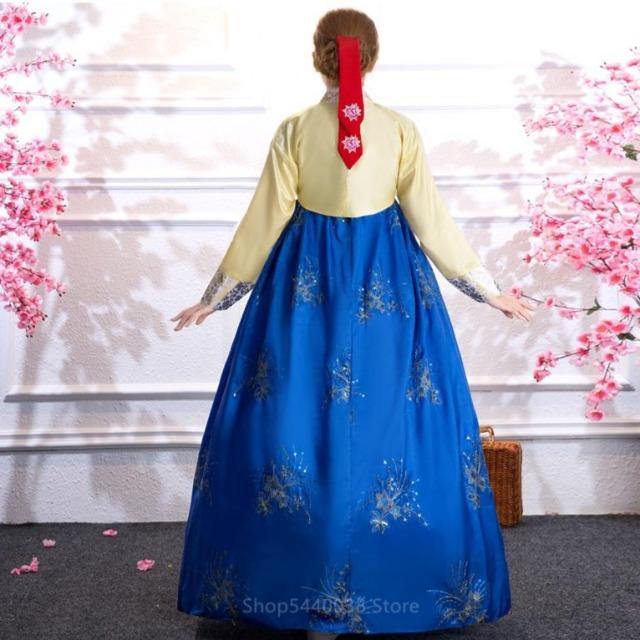 Women's Multicolor Sequined Hanbok - Hot Like Kimchi