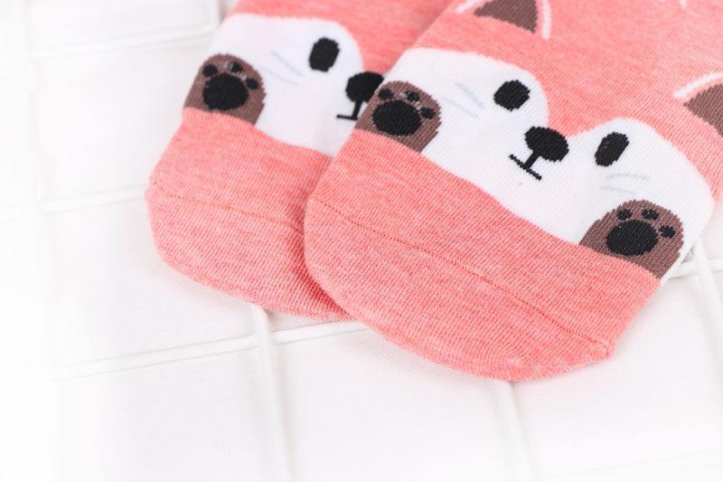 Adorable Animal Design Ankle Socks - Hot Like Kimchi