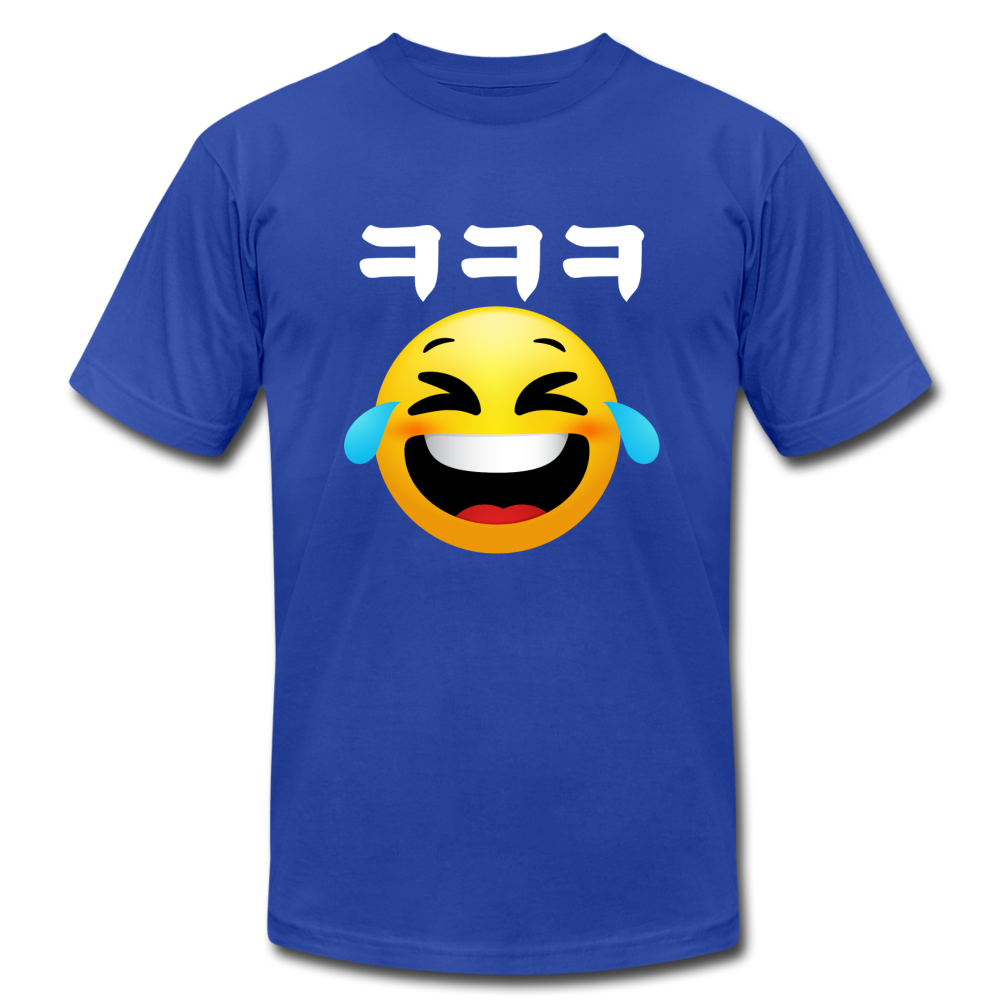 Emoji Laughing in Korean Hangul ㅋㅋㅋ (kekeke)-Unisex Jersey T-Shirt - Hot Like Kimchi