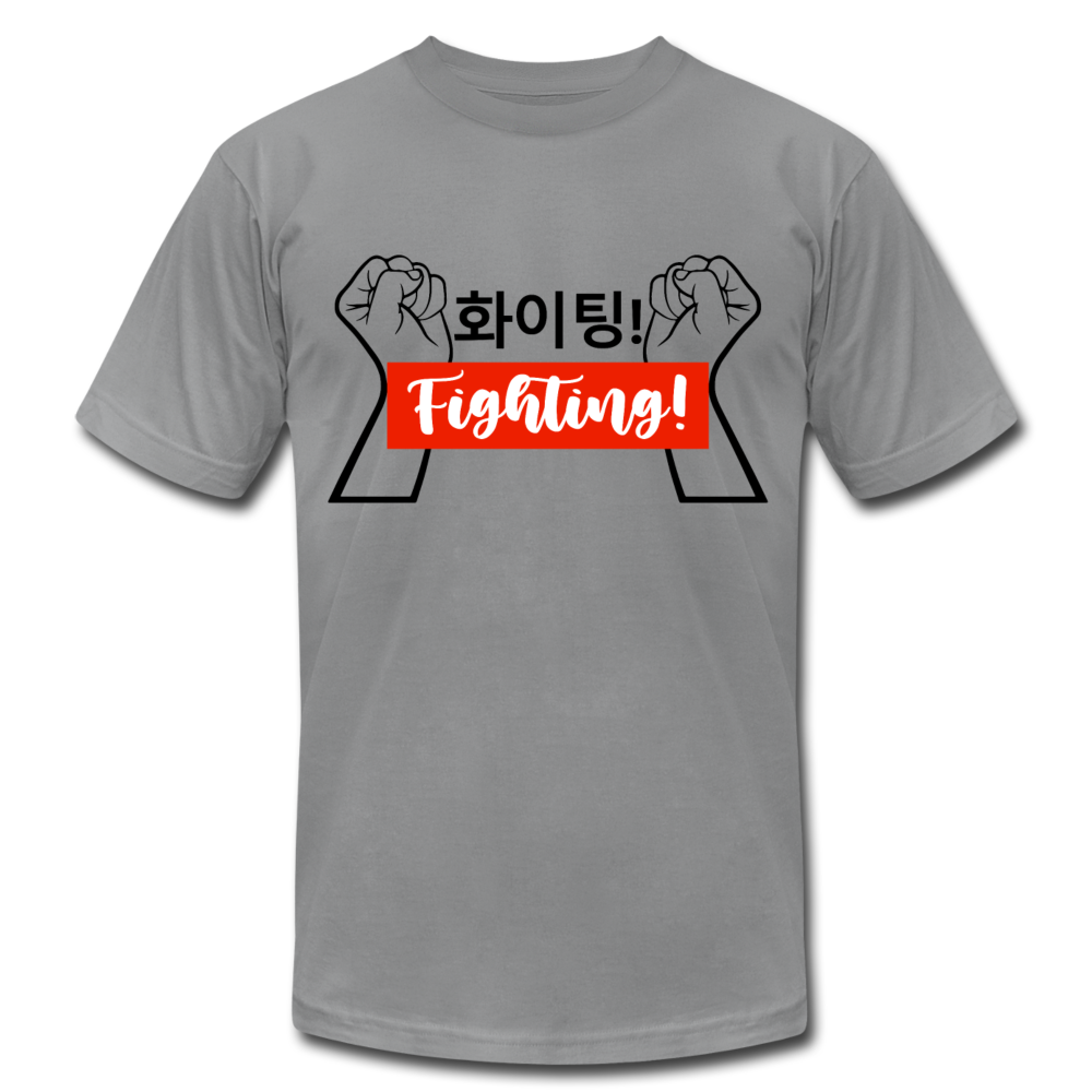 Korean Hangul 화이팅! Fighting! Fists- Light Unisex T-Shirt - Hot Like Kimchi