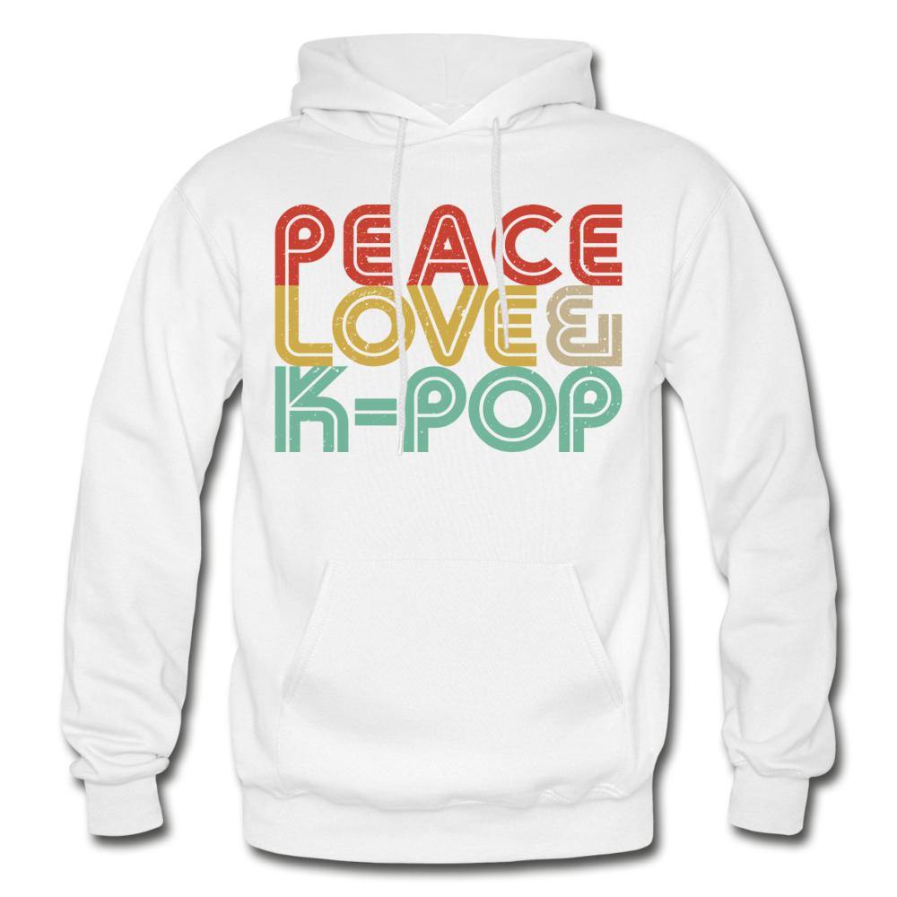 PEACE LOVE & K-POP Retro Unisex Hoodie - Hot Like Kimchi