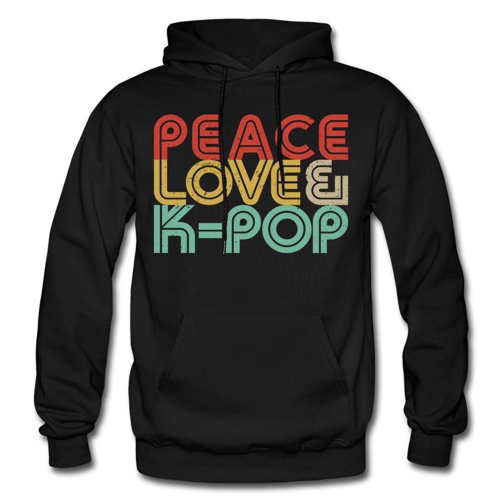 PEACE LOVE & K-POP Retro Unisex Hoodie - Hot Like Kimchi