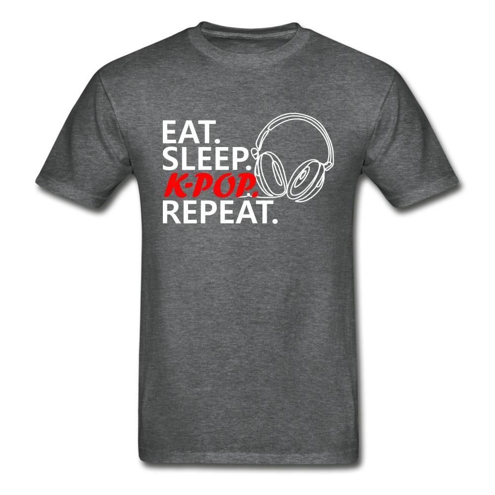 EAT. SLEEP. K-POP. REPEAT.- Dark Unisex Ultra Cotton T-Shirt - Hot Like Kimchi