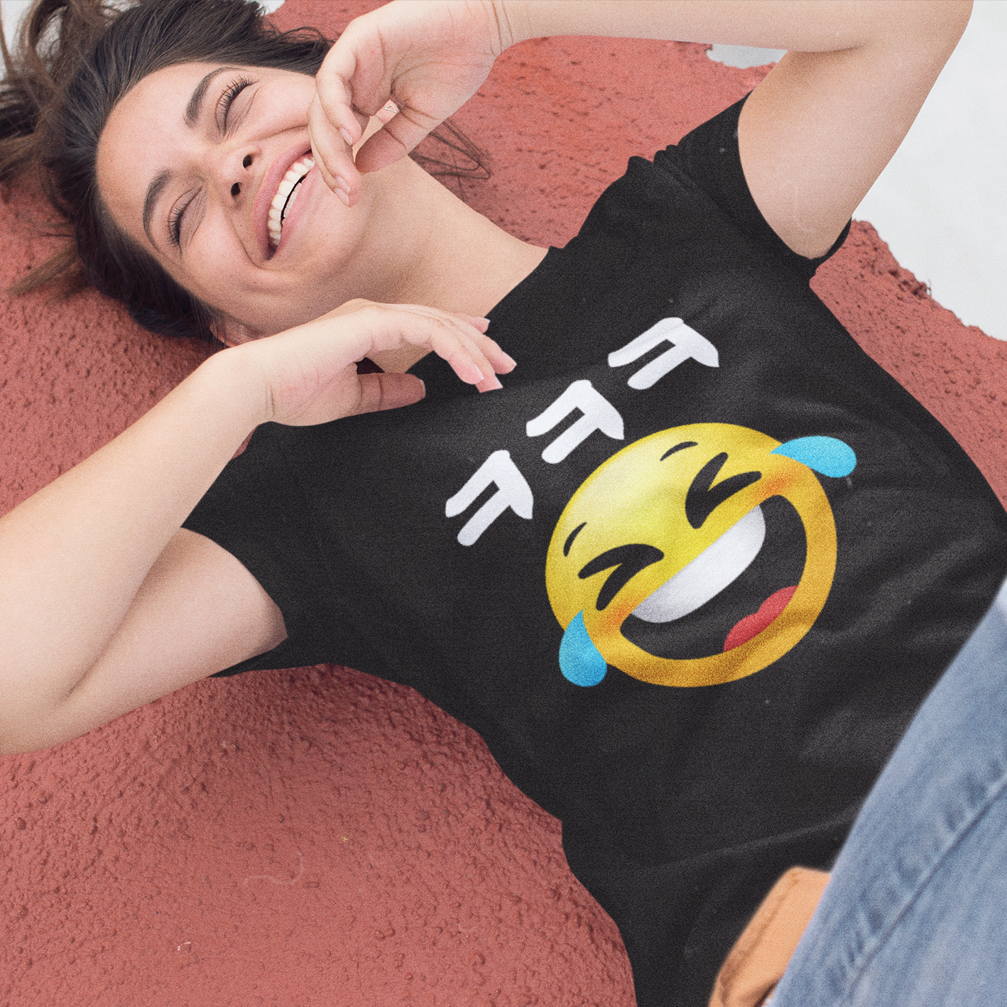 Emoji Laughing in Korean Hangul ㅋㅋㅋ (kekeke)-Unisex Jersey T-Shirt - Hot Like Kimchi